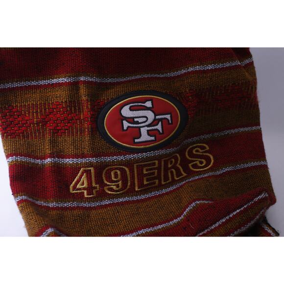 NFL San Francisco 49rs, Backpack, Red-Orange Striped, Sports, Team Gear, - Picture 2 of 4